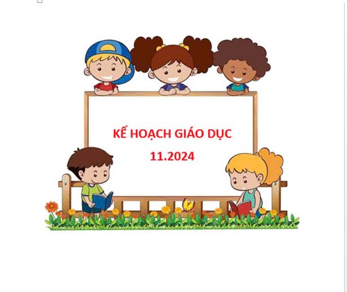 Kế hoạch giáo dục tháng 11 năm 2024