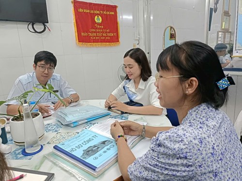 Trường Mầm non 7B đón Đoàn kiểm tra an toàn thực phẩm Thành phố