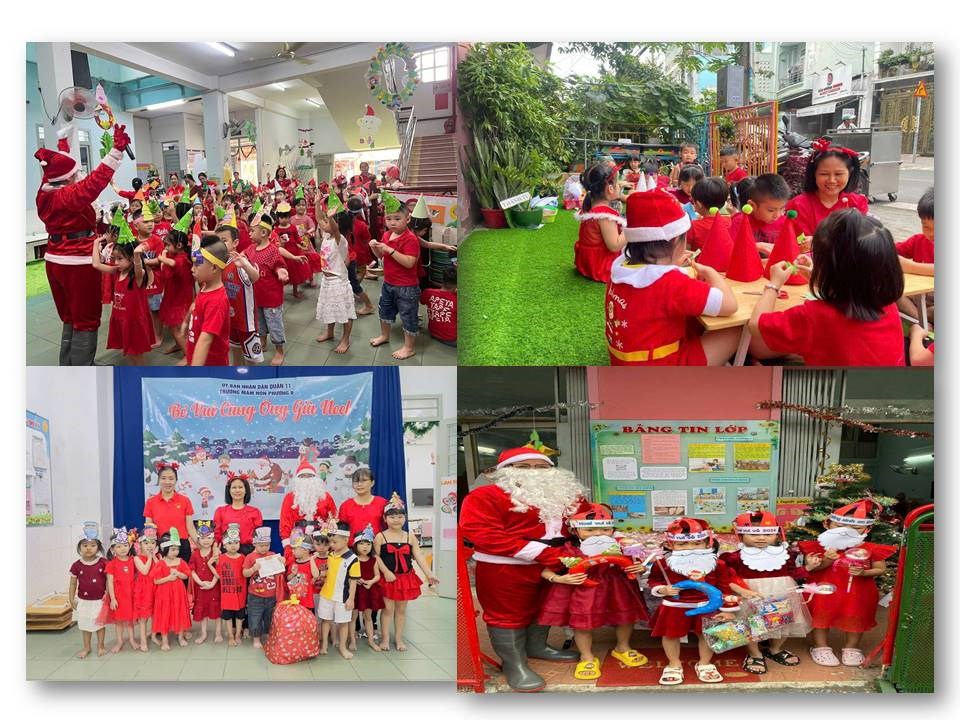 Trường mầm non phường 8 tổ chức lễ hội bé vui cùng ông già noel