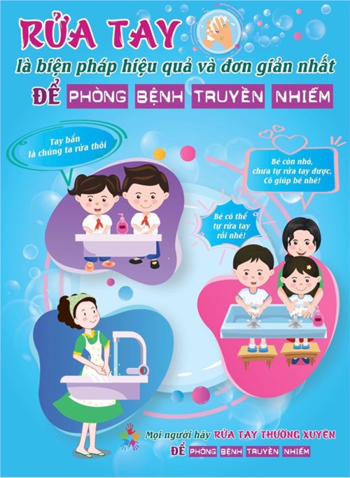 Trường Mầm Non 8: Vệ sinh tay cho trẻ: Hành động nhỏ - hiệu quả lớn!!!
