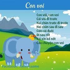 Trường Mầm Non 8 - Bài đồng dao  Con Voi 