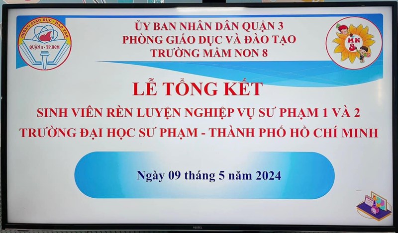 Trường Mầm Non 8 -Lễ tổng kết sinh viên trường ĐHSP thực tập