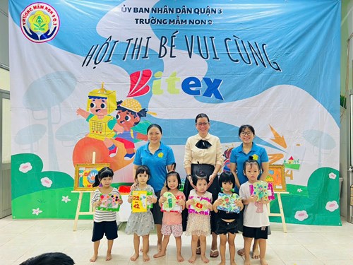 Mầm 1 tham gia hội thi  bé vui cùng bitex 