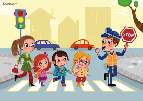 Mầm 2 tham gia hội thi  An toàn giao thông 