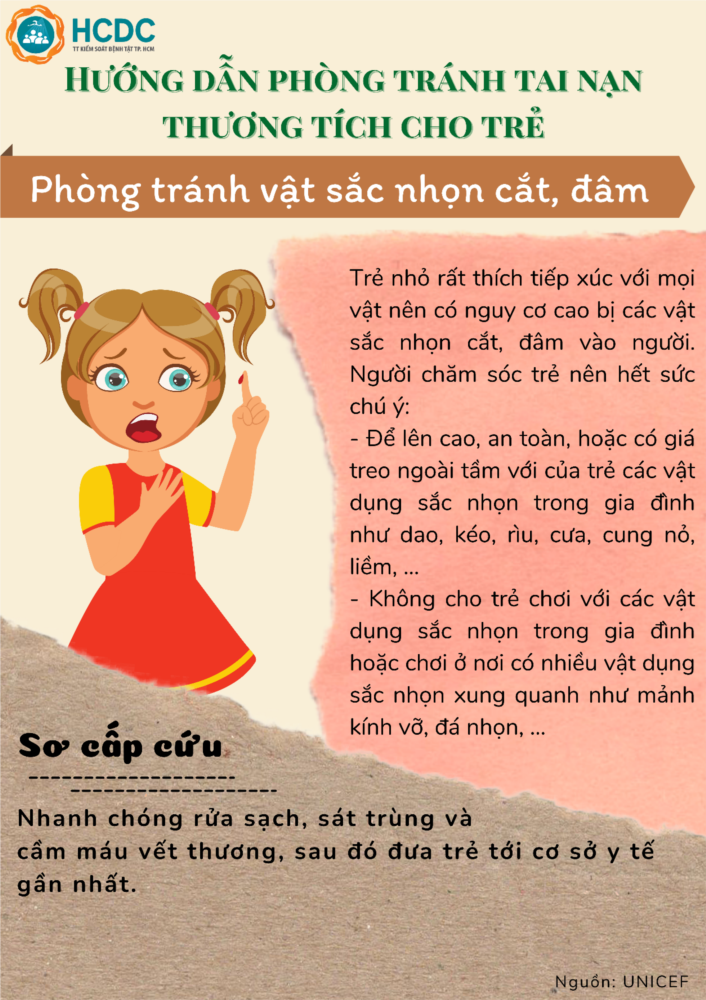 Trường Mầm non 9 truyền thông về Phòng, chống tai nạn thương tích cho trẻ.