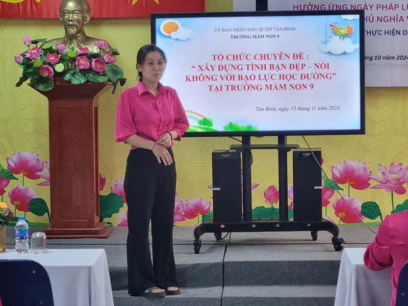 Trường Mầm non 9 hưởng ứng  Tháng hành động vì bình đẳng giới và phòng ngừa, ứng phó với bạo lực trên cơ sở giới năm 2024 