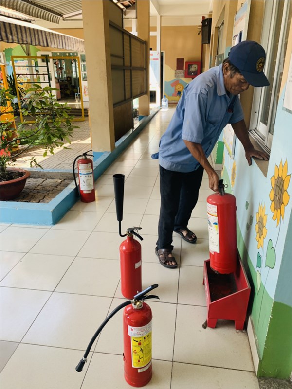 Công tác phòng cháy chữa cháy tại trường
