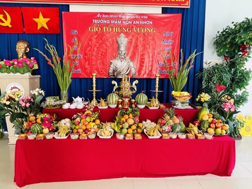Trường Mầm Non An Nhơn tổ chức Lễ Hội Giỗ Tổ Hùng Vương