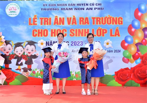 Trường Mầm non An Phú tổ chức Lễ tri ân và ra trường cho học sinh lớp Lá năm học 2023-2024