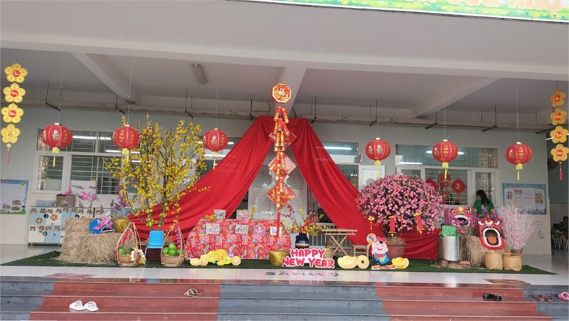 Lễ hội   Bé vui đón Tết  tại Trường Mầm non Ban Mai