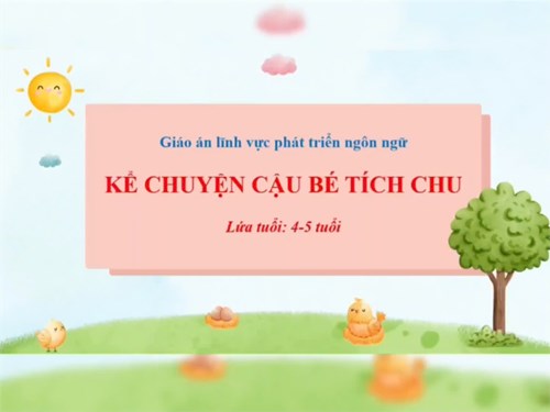 Kể chuyện  Cậu bé Tích Chu 