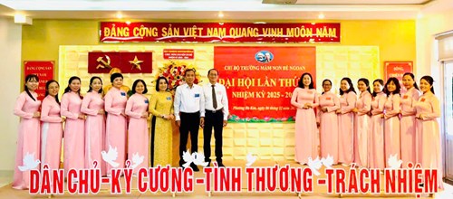 Chi bộ trường Mầm non Bé Ngoan tổ chức Đại hội Chi bộ lần thứ XI, nhiệm kỳ 2025-2027.