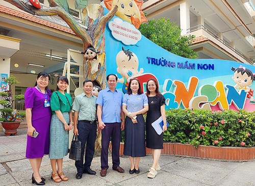 Trường Mầm non Bé Ngoan đón Đoàn công tác Bộ Giáo dục và Đào tạo nắm tình hình hoạt động giáo dục và đào tạo