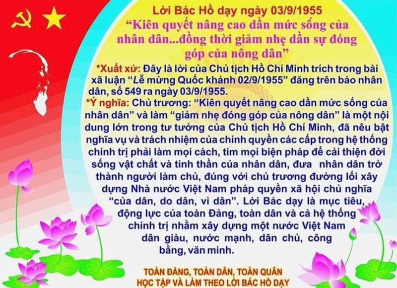 Lời Bác Hồ dạy ngày này năm xưa.