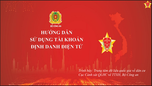 Hướng dẫn sử dụng tài khoản định danh điện tử