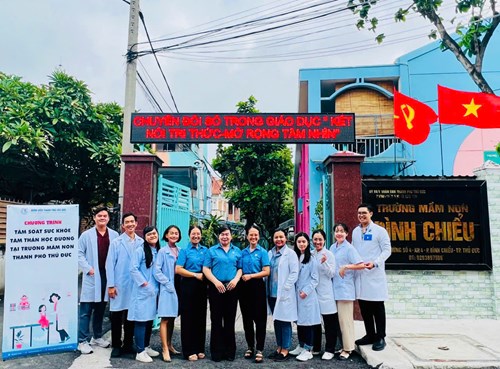 Thực hiện chương trình tầm soát sức khỏe tâm thần học đường tại trường Mầm non Bình Chiểu