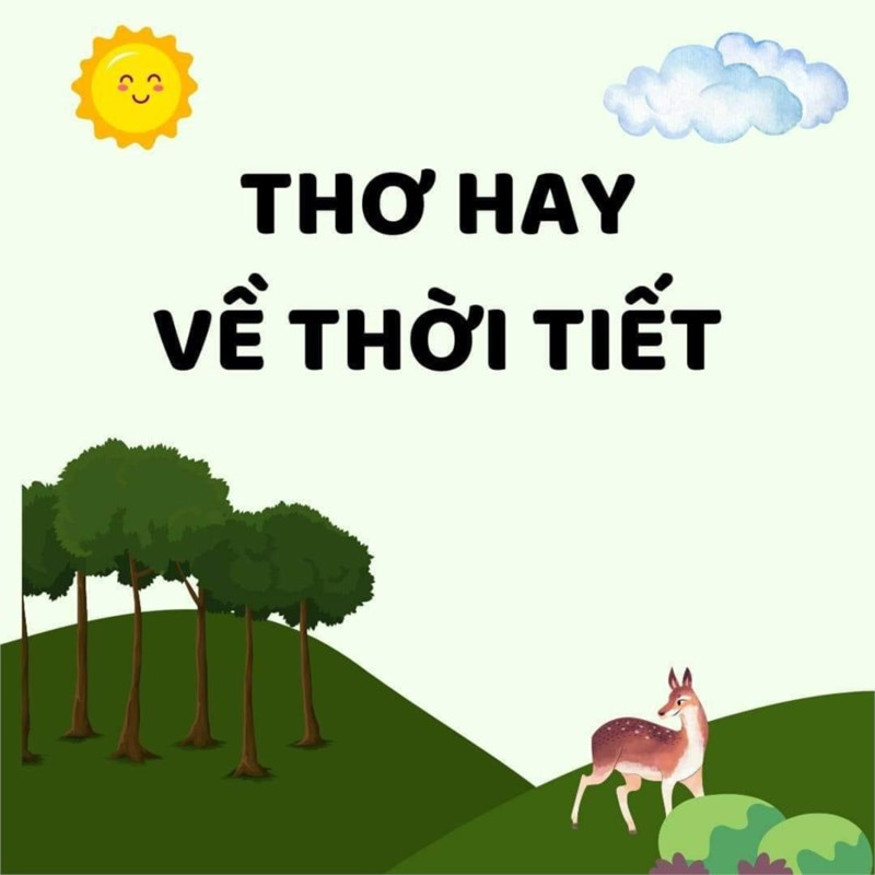 Thơ hay về thời tiết