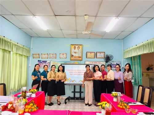 Chào Mừng Đoàn Chấm Thi Giáo Viên Mầm Non Dạy Giỏi Cấp Quận Năm Học:2023-2024