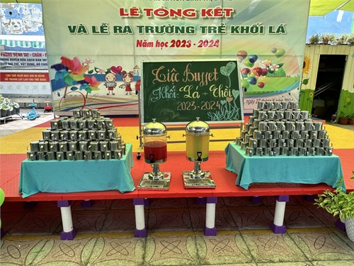Tiệc buffet cuối năm học 2023-2024 của các bé Trường Mầm non Bình Trị Đông