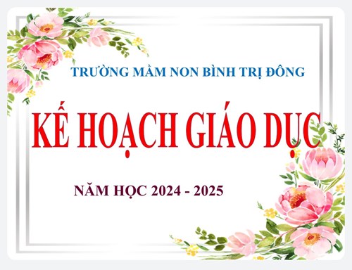 Kế hoạch giáo dục năm