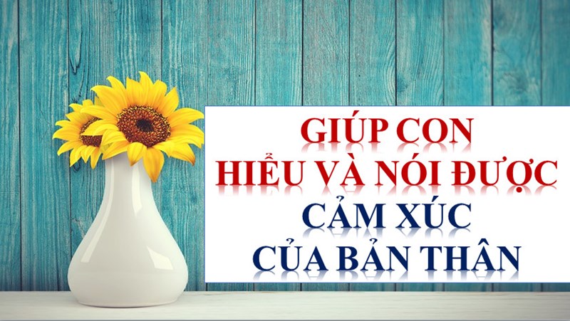 Giúp con hiểu và nói được cảm xúc của bản thân