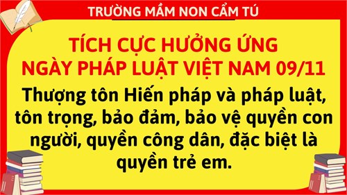 Hưởng ứng Ngày Pháp luật Việt Nam 9/11/2024