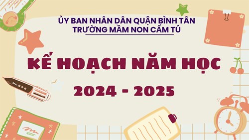 Kế hoạch năm học 2024-2025