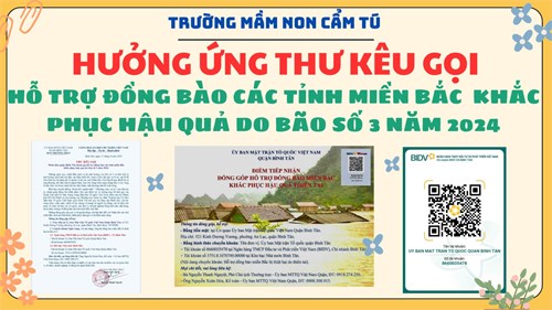 Hưởng ứng Thư kêu gọi Tham gia hỗ trợ đồng bào các tỉnh miền Bắc khắc phục hậu quả do bão số 3 năm 2024