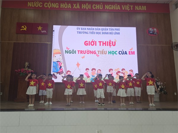 Trường Mầm non Cát Tường tổ chức cho trẻ mẫu giáo 5- 6 tuổi tham quan Trường Tiểu học Đinh Bộ Lĩnh