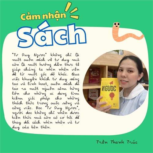 Chương trình “MỖI THANH NIÊN MỘT QUYỂN SÁCH HAY LÀM BẠN”
Đoàn viên Chi đoàn Trường Mầm Non Cúc Hoạ Mi viết cảm nhận về một đoạn trích trong quyển sách mà bản thân tâm đắc.