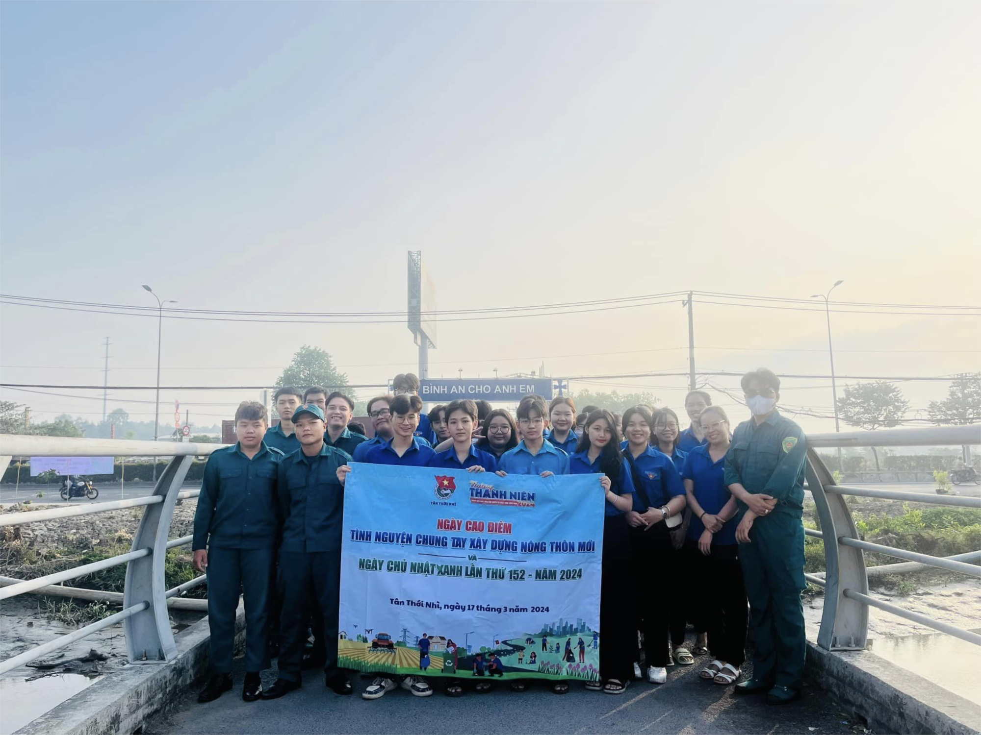NGÀY CAO ĐIỂM - Tình nguyện chung tay xây dựng nông thôn mới. 
Ngày chủ Nhật xanh lần thứ 152 - năm 2024.