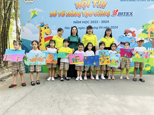 Hội thi  Bé vẽ sáng tạo cùng Bitex  cấp Huyện.