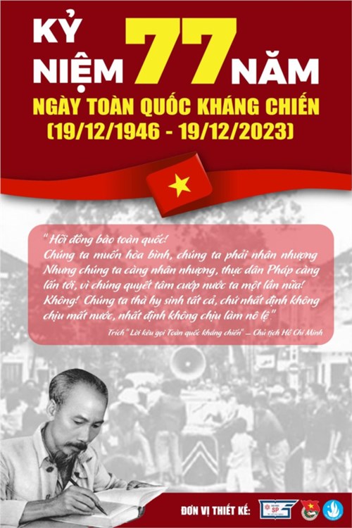 Kỷ niệm 77 năm ngày Toàn quốc Kháng chiến (19/12/1946 - 19/12/2023)