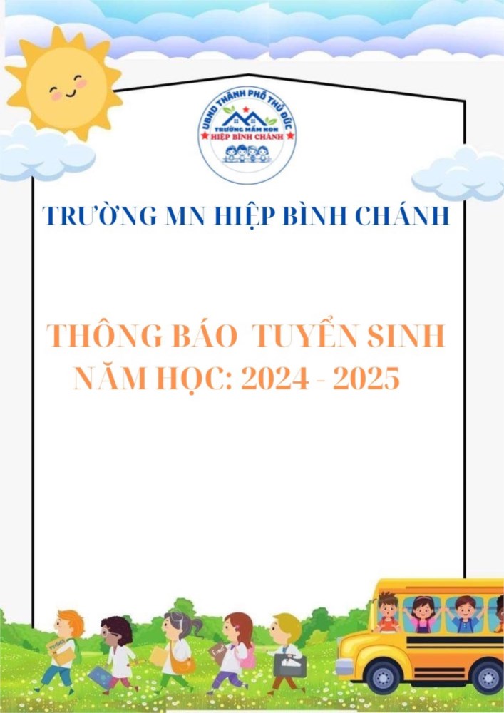 Tuyển sinh năm học 2024 - 2025