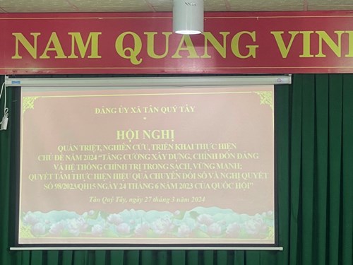 Hội nghị triển khai chủ đề năm 2024