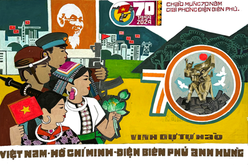 Trường Mầm non Hoa Hồng kỷ niệm 70 năm Chiến thắng Điện Biên Phủ (7/5/1954-7/5/2024)