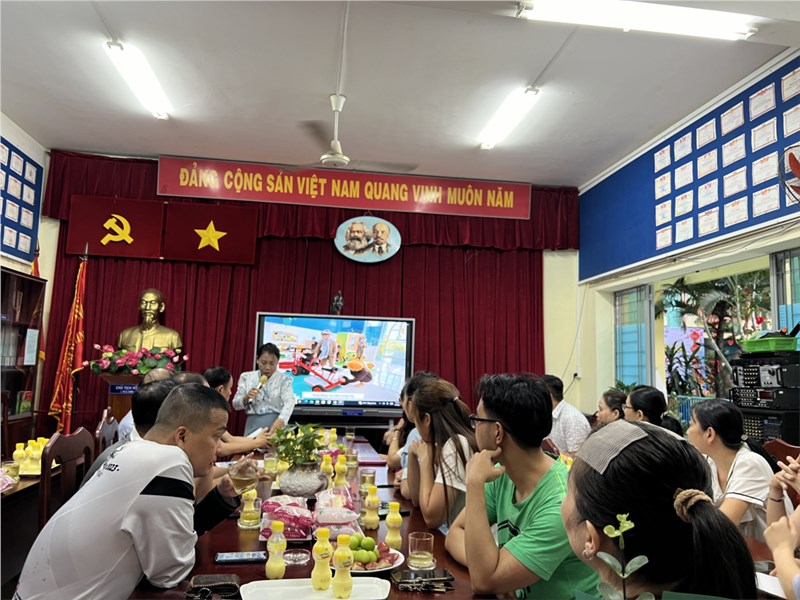 Ngày 17/01/2024 Trường MN Hoa Hồng thực hiện sơ kết học kỳ I năm học 2023 - 2024
