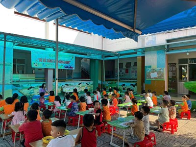 Hội thi  bé vẽ sáng tạo cùng bitex 