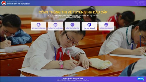 Hướng dẫn đăng ký tuyển sinh trực tuyến vào lớp một trên Cổng thông tin TSĐC TP HCM năm học 2024 - 2025
