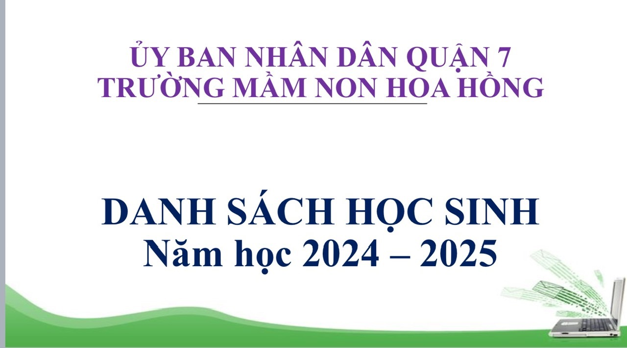 Danh sách học sinh năm học 2024 - 2025