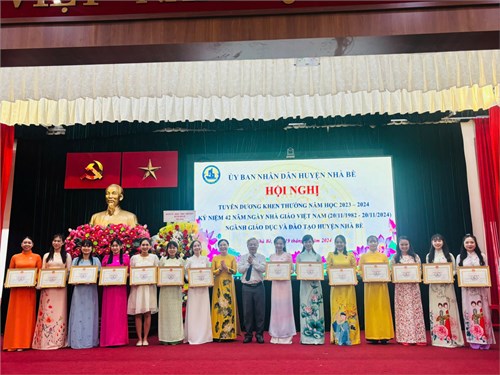 Trường Mầm non Hoa Lan tham dự hội nghị tuyên dương khen thưởng năm học 2023-2024