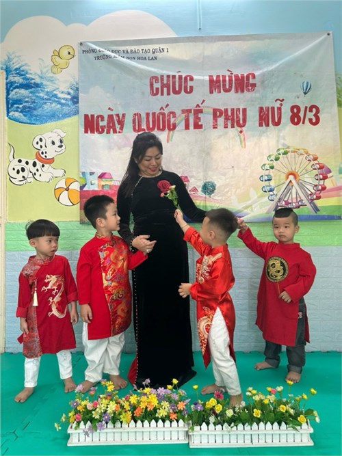 Trường mầm non Hoa Lan tổ chức các hoạt động kỷ niệm 114 năm ngày Quốc tế Phụ nữ 8/3