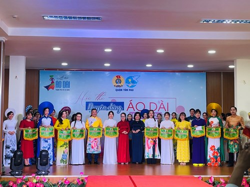 Trường MN Hoa Lan tham gia Hội thi  Duyên dáng áo dài  năm 2024