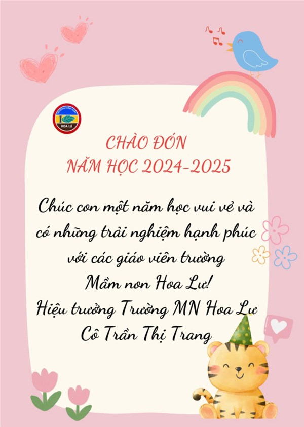 Trường Mầm non Hoa Lư vui mừng tổ chức Ngày hội “Bé vui đến trường” năm học 2024-2025