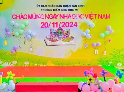 Trường Mầm Non Hoạ Mi Chào Mừng Lãnh Đạo Quận Tân Bình, Các Ban Ngành Phường 12 Đến Thăm Và Chúc Mừng Nhân Kỷ Niệm 42 Năm Ngày Nhà Giáo Việt Nam 20-11-2024