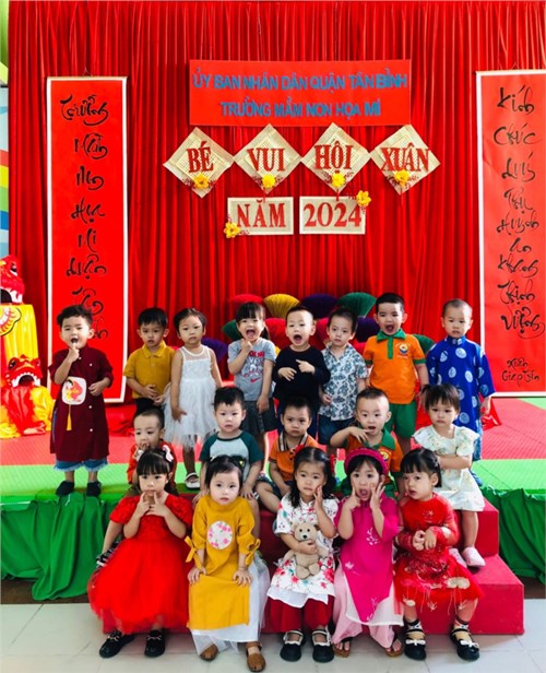 Trường mầm non họa mi tổ chức văn nghệ mừng xuân  giáp thìn 2024