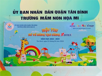 Hội thi “Bé vẽ sáng tạo cùng Bitex  cấp trường năm học 2023 - 2024.