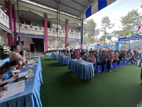 Trường mn hoàng anh 2 tổ chức họp phụ huynh cuối năm học 2023-2024 cho các bé khối nhà trẻ - mầm - chồi vào ngày 14/05/2024