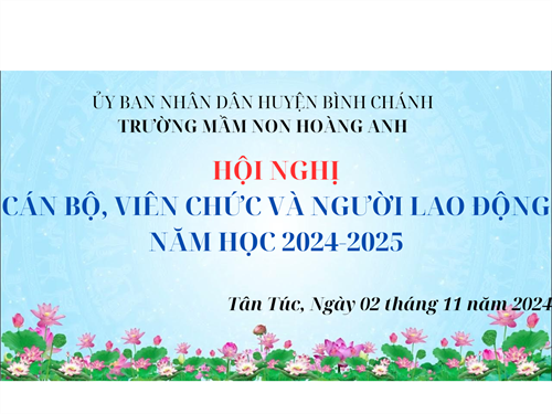Hội nghị cán bộ, viên chức và người lao động năm học 2024-2025
