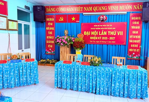 Đại hội chi bộ trường mầm non hoàng anh lần thứ vii, nhiệm kỳ 2025-2027